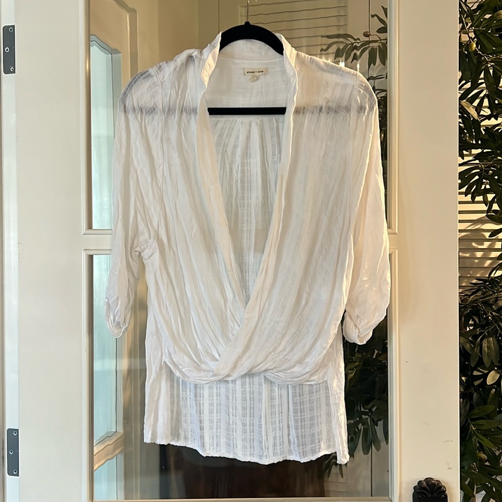 Women’s Silence + Noise Urban Outfitters White Blouse